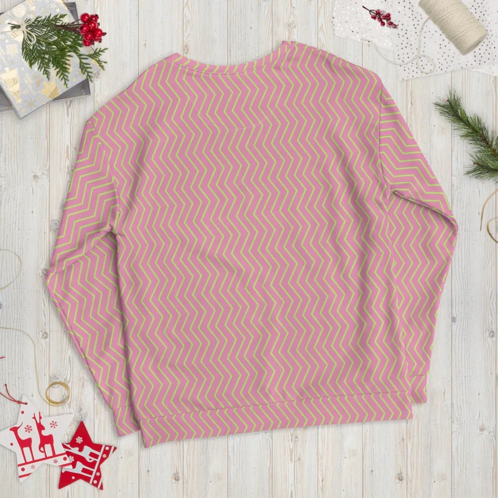 Zigzag Zest All-Over Print Unisex Sweatshirt product image (12)