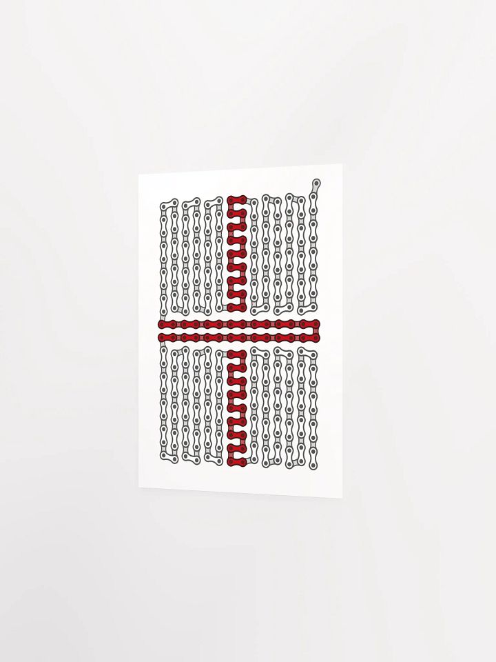 England Bike Chain Flag Poster product image (2)