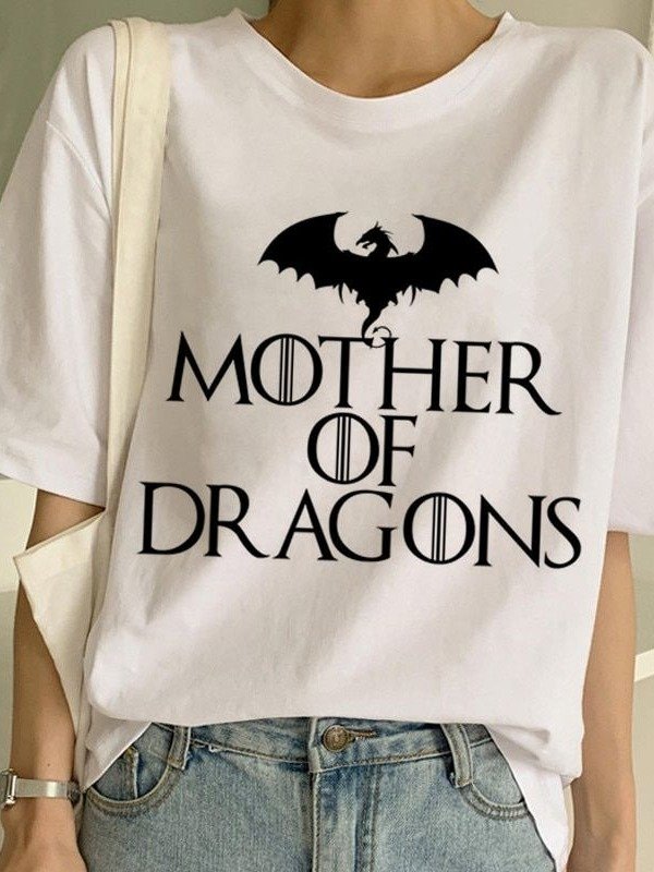 Simple And Creative Printing Short Sleeve product image (2)