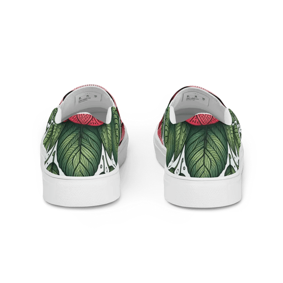 Women's Slip-On Canvas Shoes | KI-Design des Rosen-Mandala-Motivs product image (5)