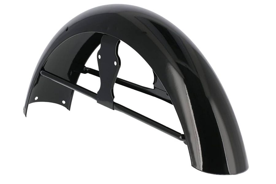 NM Set: Kotflügel vorn/hinten, Schwarz pulverbeschichtet, mit Strebe product image (2)
