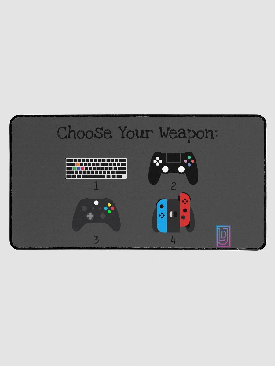Choose Your Weapon Desk Mat product image (1)