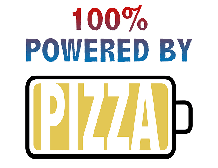 100% Powered By Pizza T-Shirt product image (2)