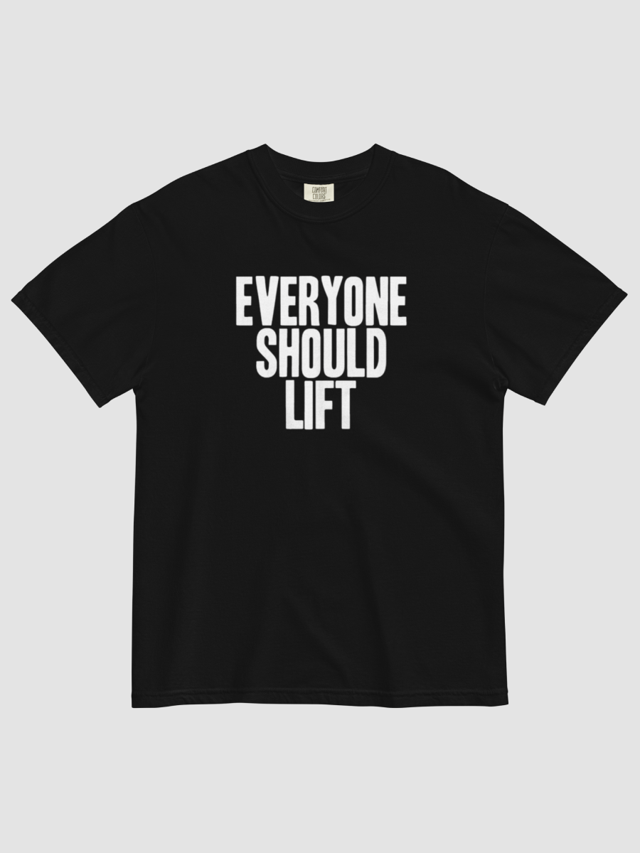 [everyone-should-lift-shop] Men's Garment-Dyed Heavyweight T-Shirt - Comfort Colors 1717 product image (1)