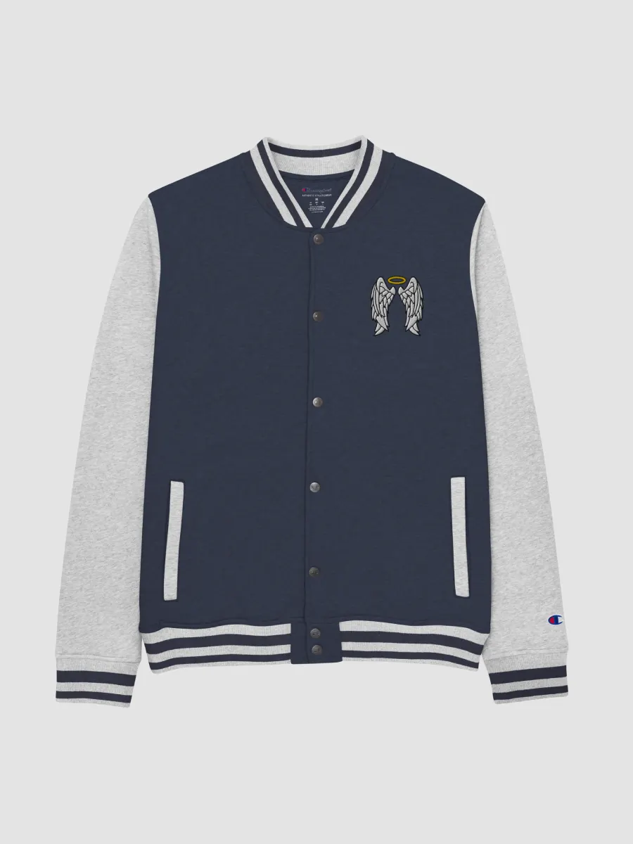 Champion varsity letterman jacket sales
