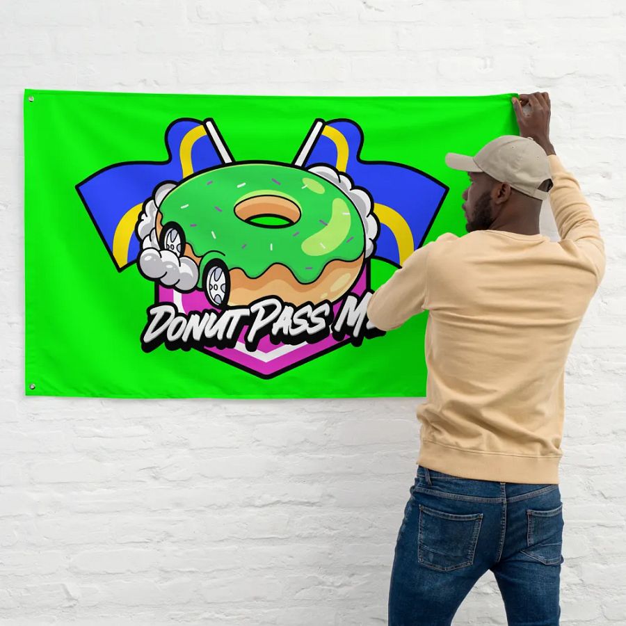 Donut Pass Me Flag product image (11)
