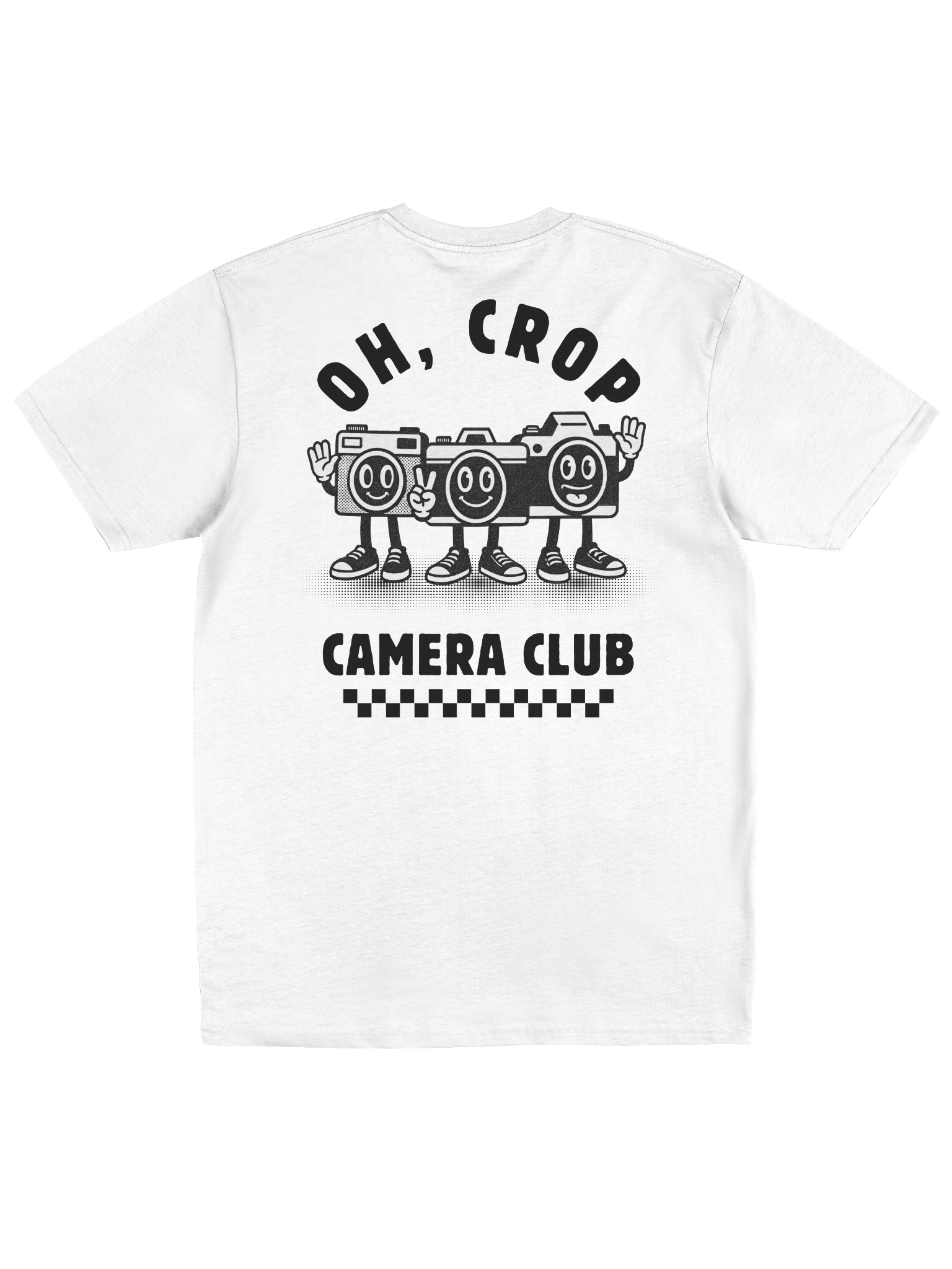 Oh Crop Camera Club Vintage Graphic Tee (White) product image (2)