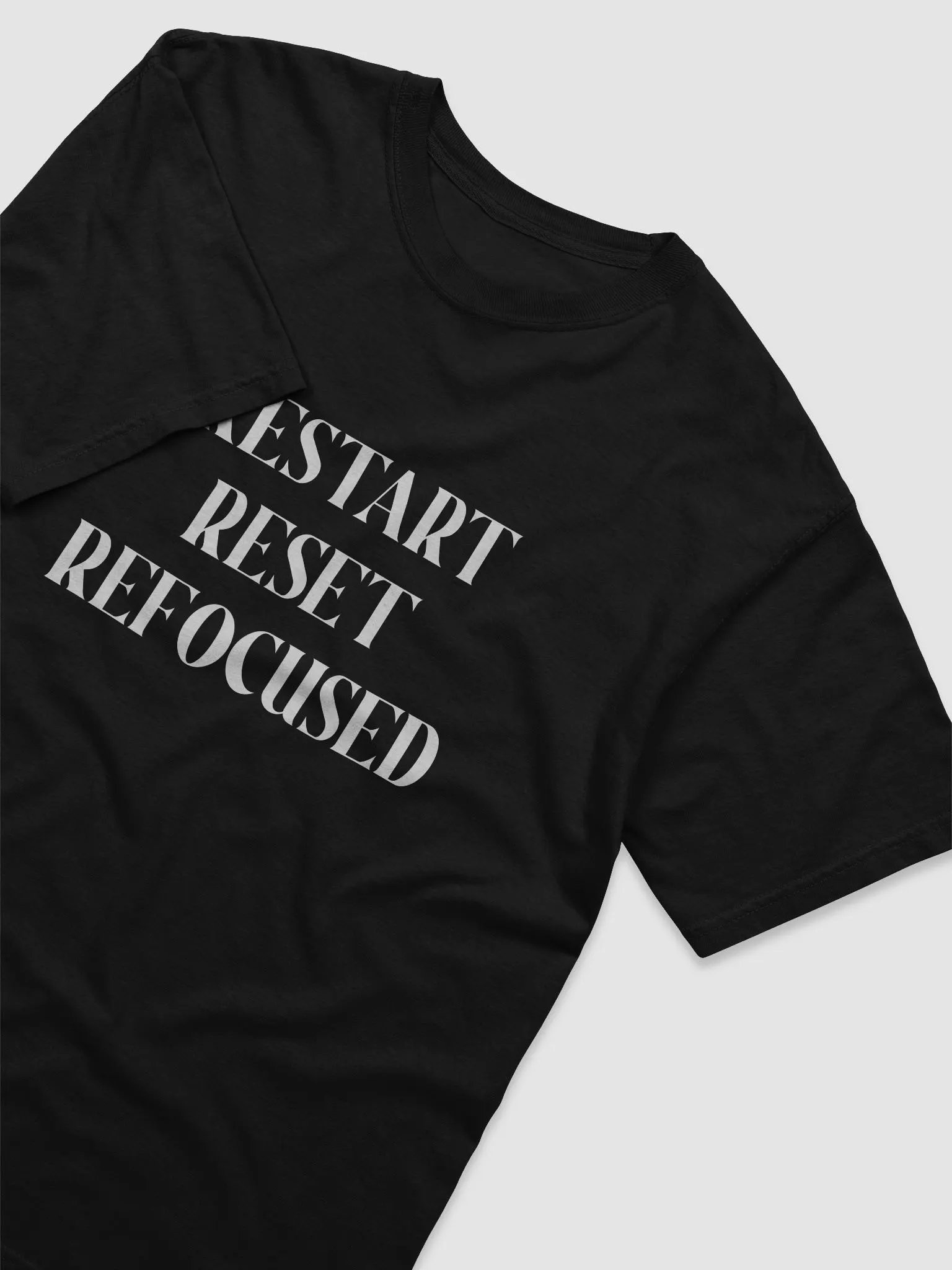 RESTART,RESET,REFOCUSED*WHITE PRINT) product image (3)