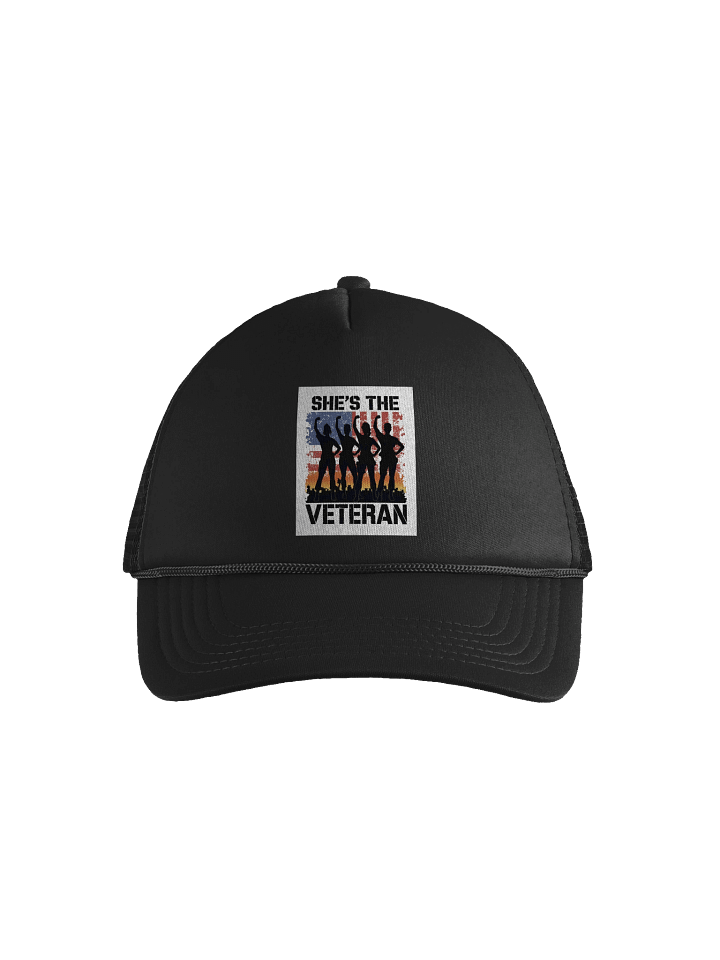 She’s The Veteran Trucker Cap product image (1)