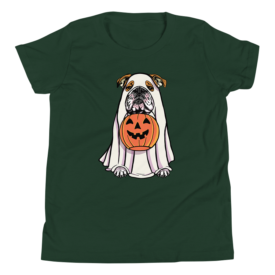 Halloween English Bulldog(Red) Youth T-Shirt product image (16)