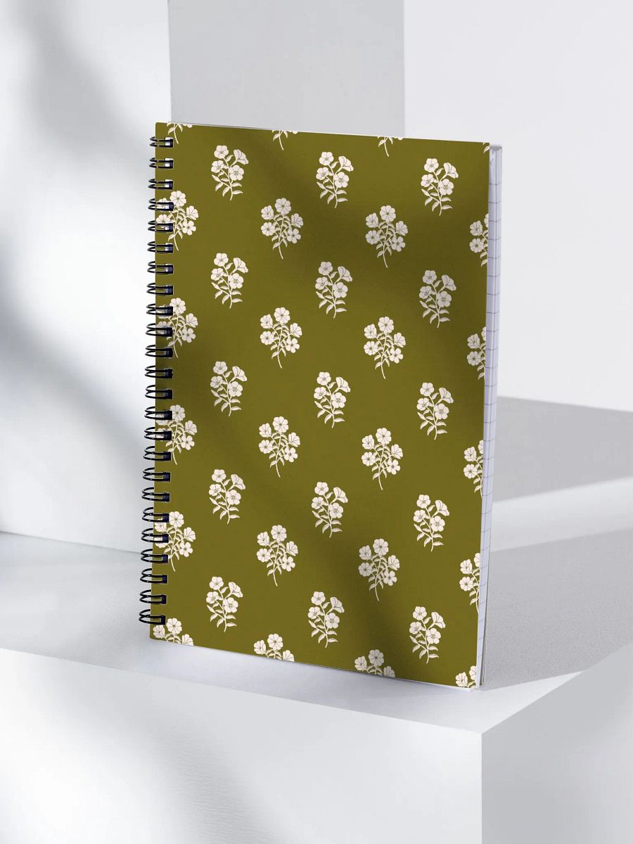 Alpine Cascade - Green and Cream - Spiral Notebook product image (2)