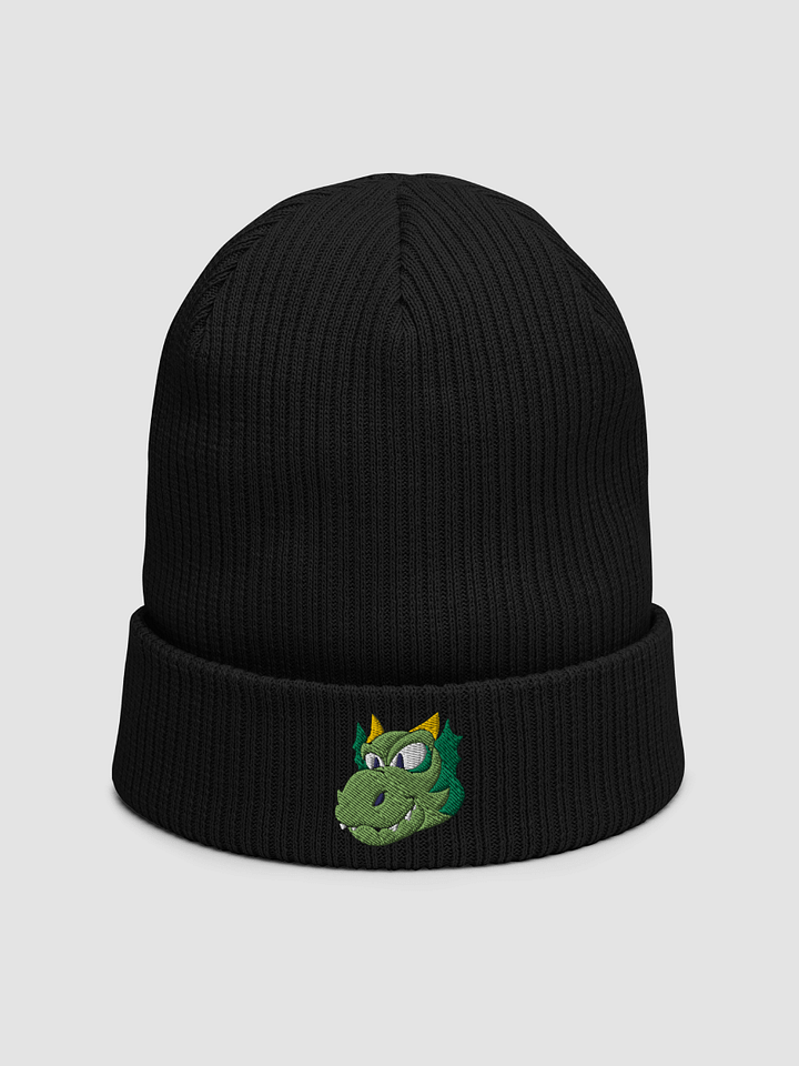 Happy Green Dragon Beechfield Ribbed Beanie product image (1)
