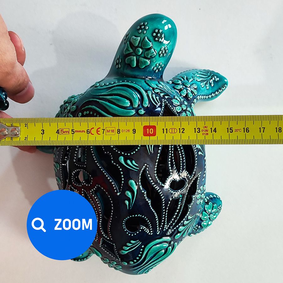 Ceramic turtle, candle holder — handmade pottery, handmade ceramic product image (8)
