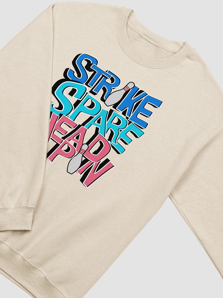 Strike Spare Headpin Bowling Crewneck Sweatshirt product image (14)