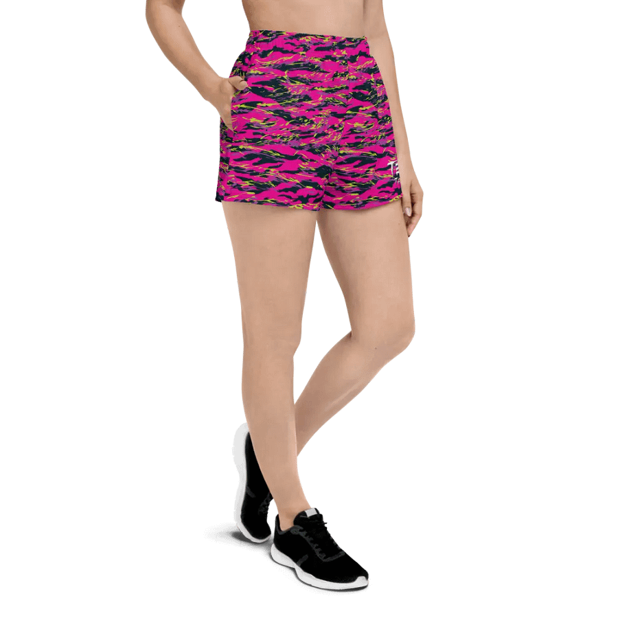 Pink Camo Gym Shorts product image (10)