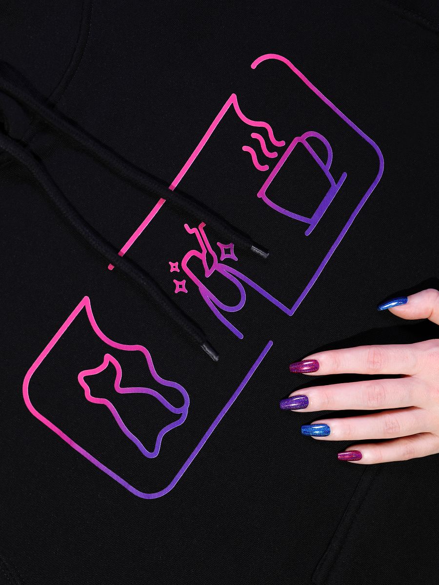 Simply Neon Lines Hoodie product image (2)