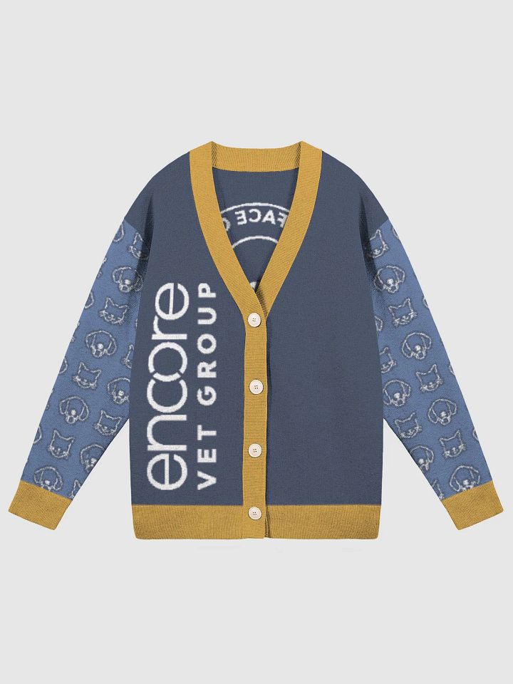 Encore Vet Group Smilie Face Champ Logo Cardigan product image (8)