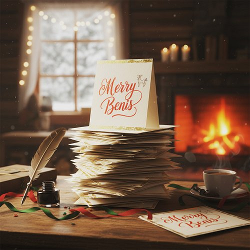 ☕ So many cards to write this year - better get started! #benis