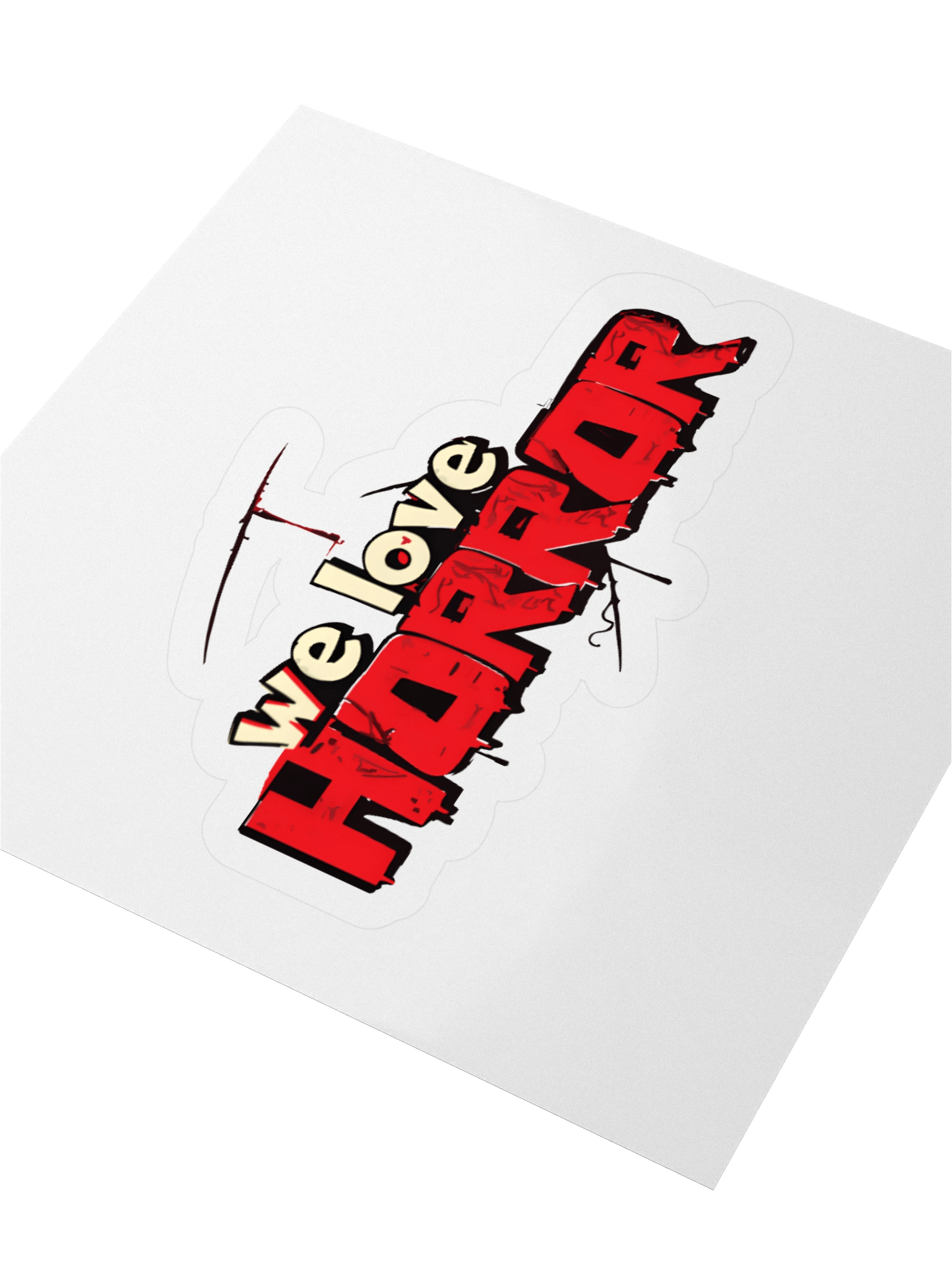 Horror Love Kiss Cut Stickers product image (3)