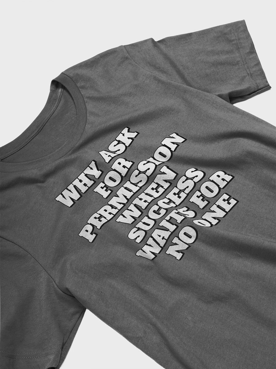 Why Ask For Permission When Success Waits For No One - Motivational T-shirt product image (3)
