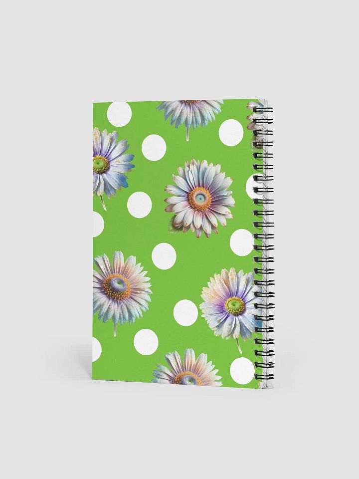 Lime Green Daisy & Dots Notebook product image (2)