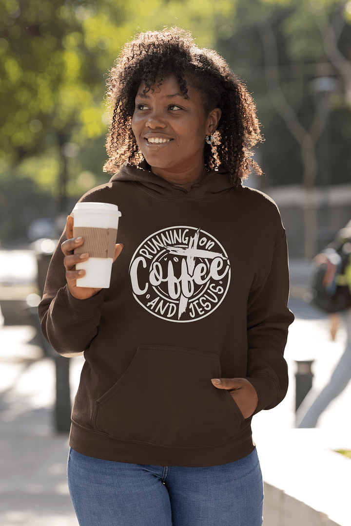 Running on Coffee & Jesus Classic Hoodie product image (1)