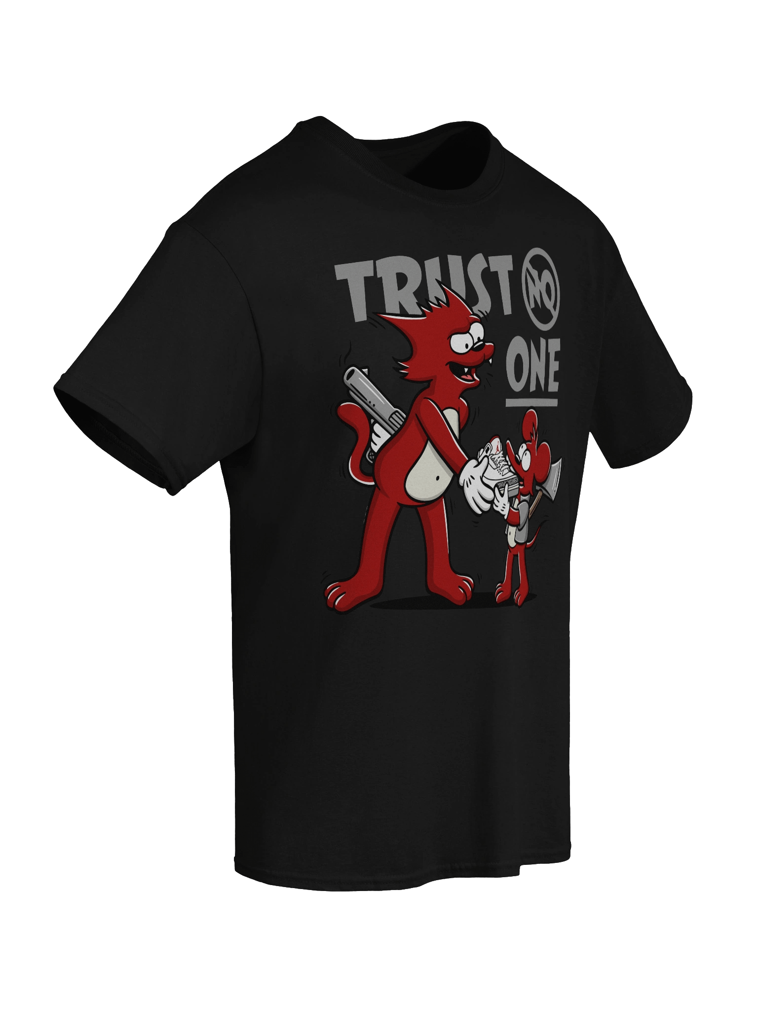 Trust No One Cartoon T-Shirt product image (8)