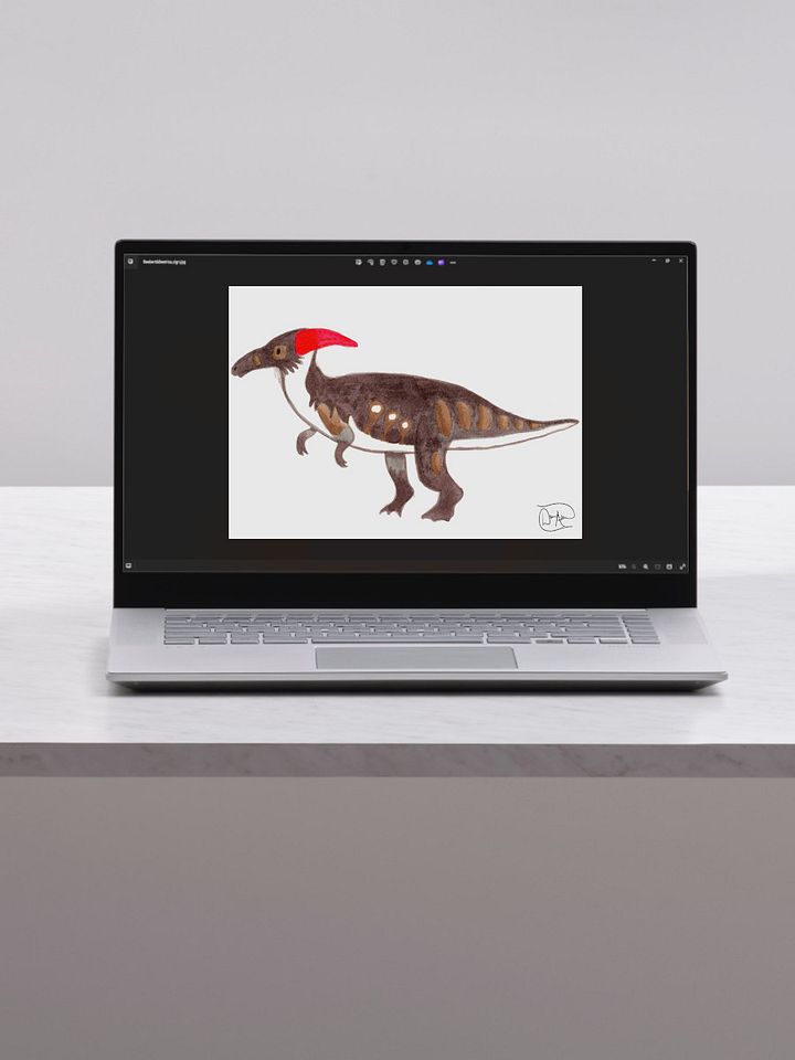 Parasaurolophus Watercolour Download product image (1)