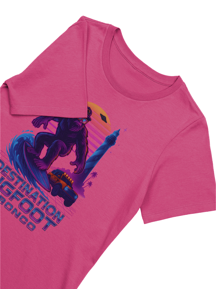 Destination Bigfoot Bronco Synthwave Bella+Canvas Women's Supersoft Relaxed-fit T-Shirt (Multiple Colors Available) product image (65)