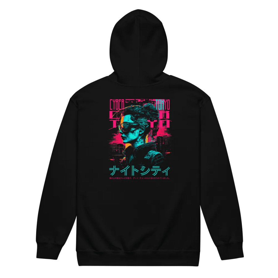 Cyber Mechanical Fox Unisex Zip Hoodie product image (7)