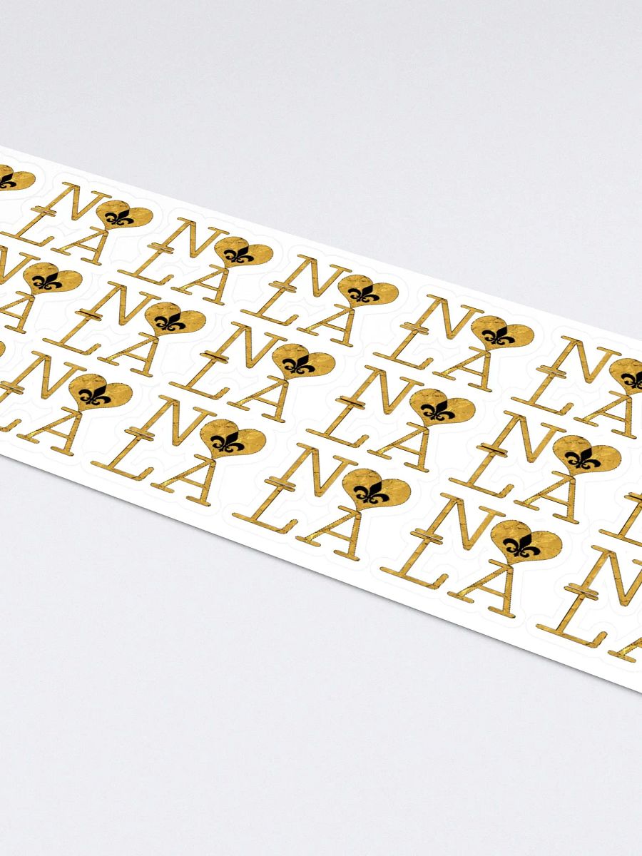 I LOVE NOLA **LEGACY STICKER** (GOLD WRAP FULL + OUTLINE LONG) product image (4)