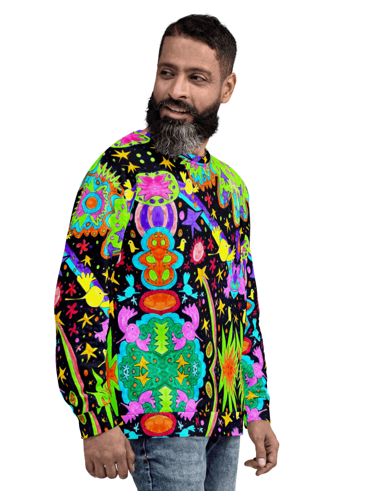Abstract Cosmic Doodle Art Unisex Recycled Sweatshirt product image (6)