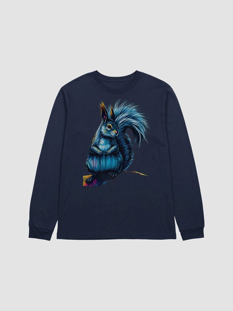 Vibrant Squirrel Illustration Long Sleeve Tee product image (1)