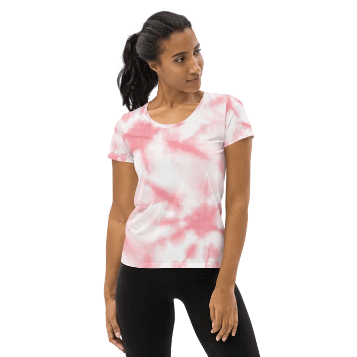 Radiant Radial Tie-Dye Women's Athletic Tee product image (1)