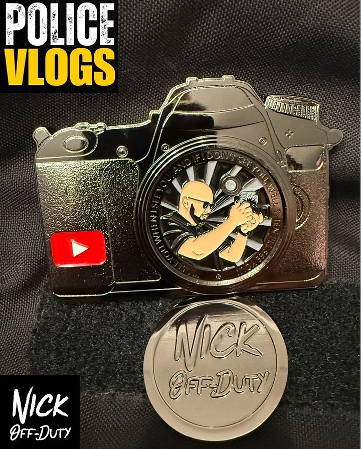 Nick Off Duty Challenge Coin (Silver) product image (1)