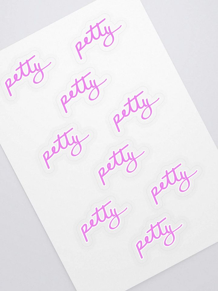 Petty Sticker Sheet - Pink product image (1)