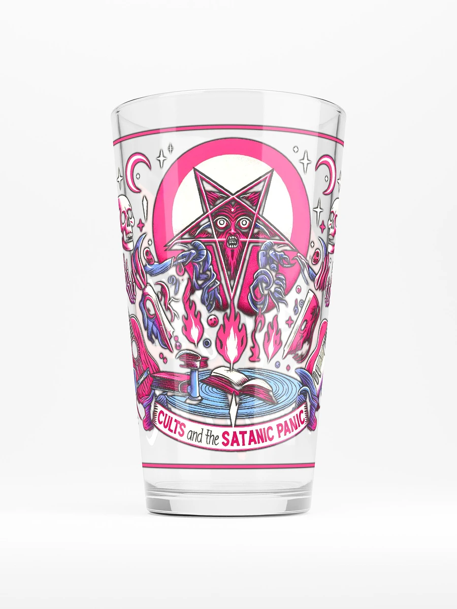 Cults and The Satanic Panic Pink Alter Pint Glass product image (4)