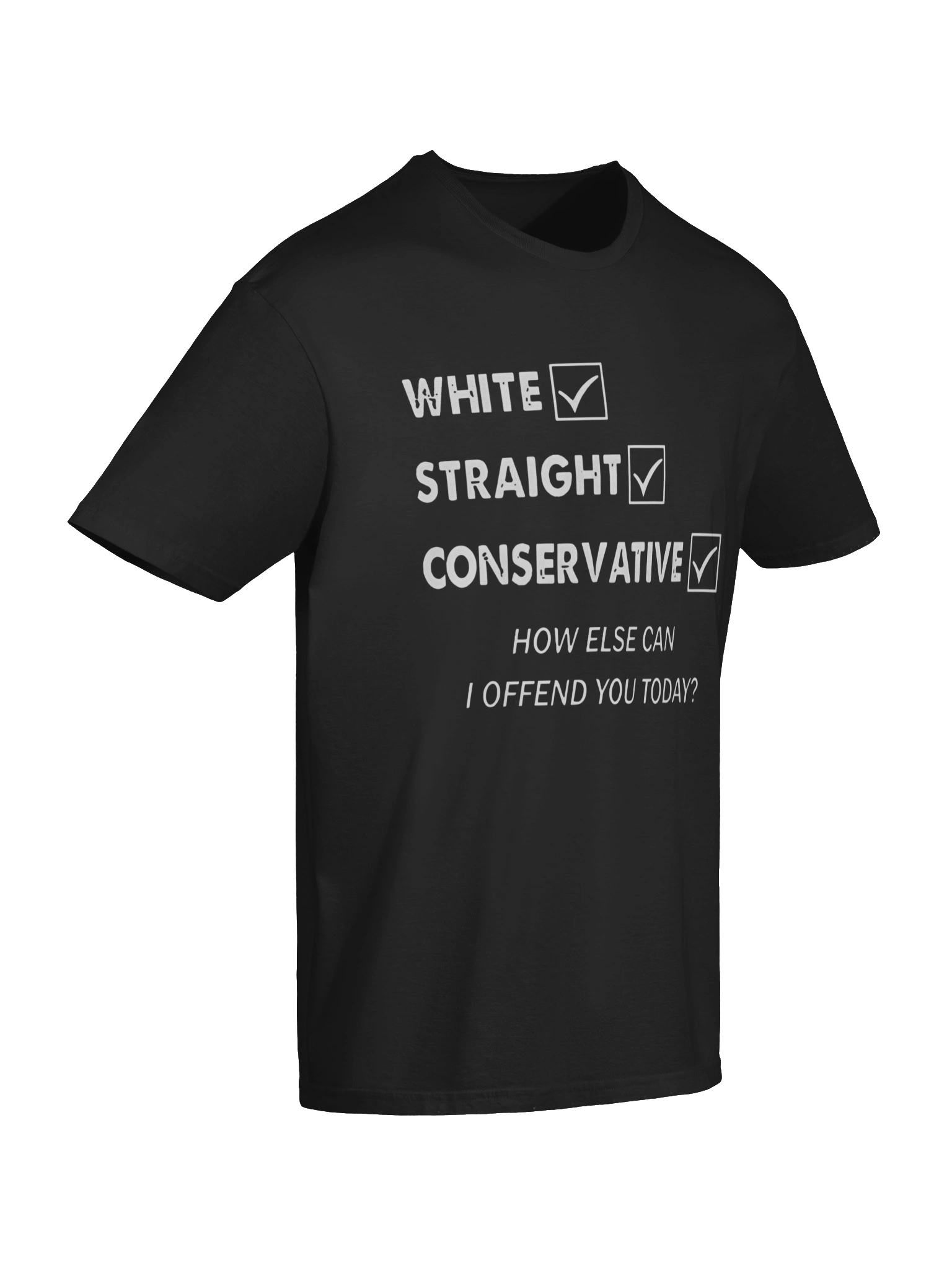 White Straight Conservative T-Shirt product image (7)