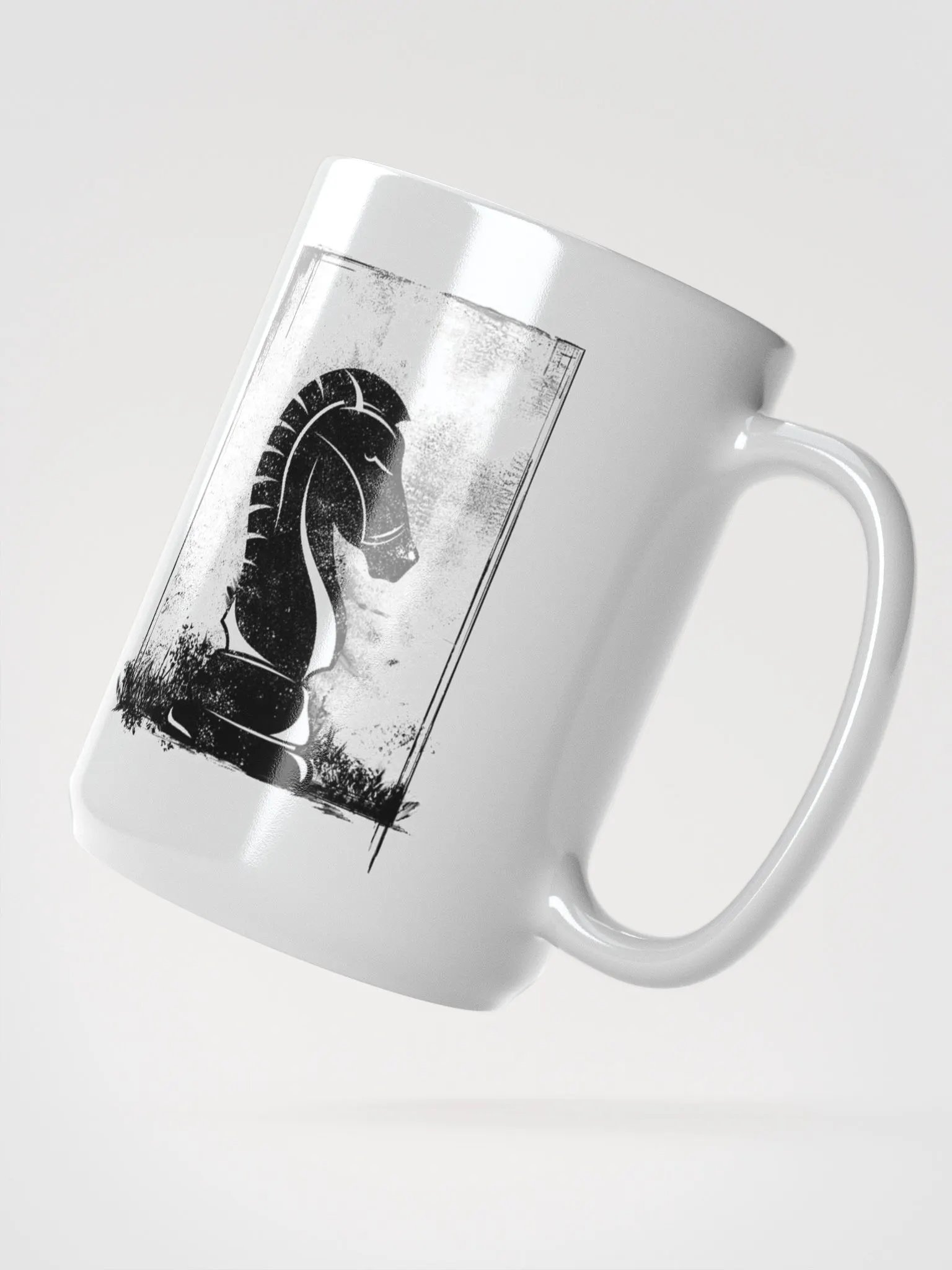 Grunge Chess: Knight's Steed 15 oz. mug product image (3)