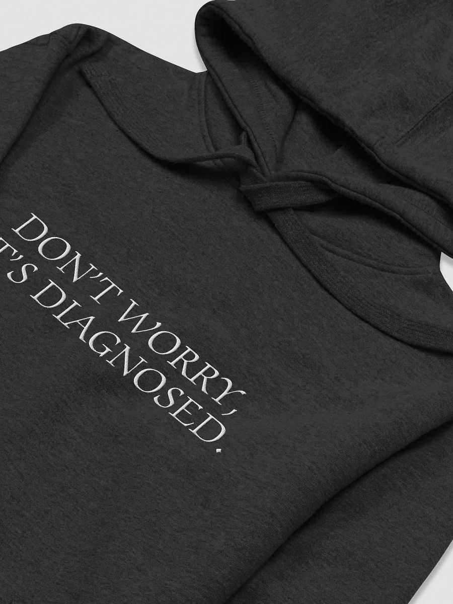 DW, IT'S DIAGNOSED. (white) embroidered heavyweight hoodie product image (12)