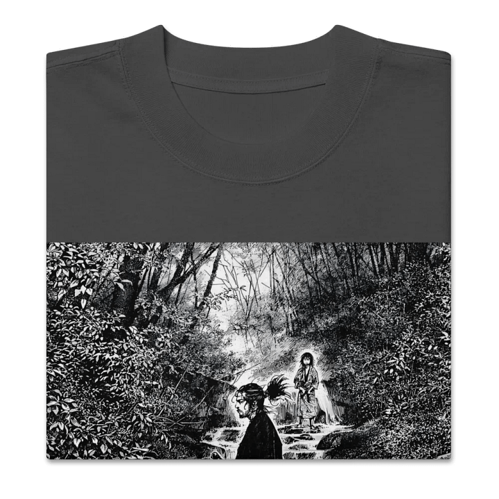 Vagabond Musashi Contemplation | Oversized Faded T-Shirt product image (2)