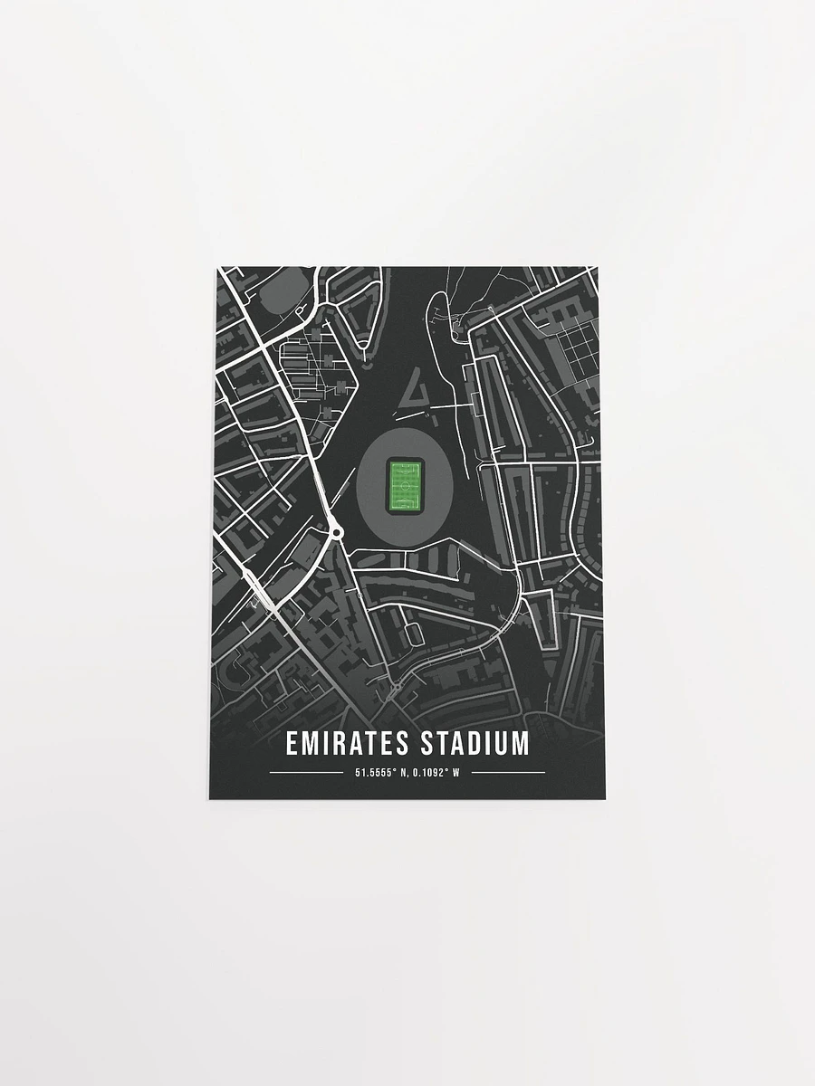 Arsenal Stadium Black Map Design Poster product image (4)