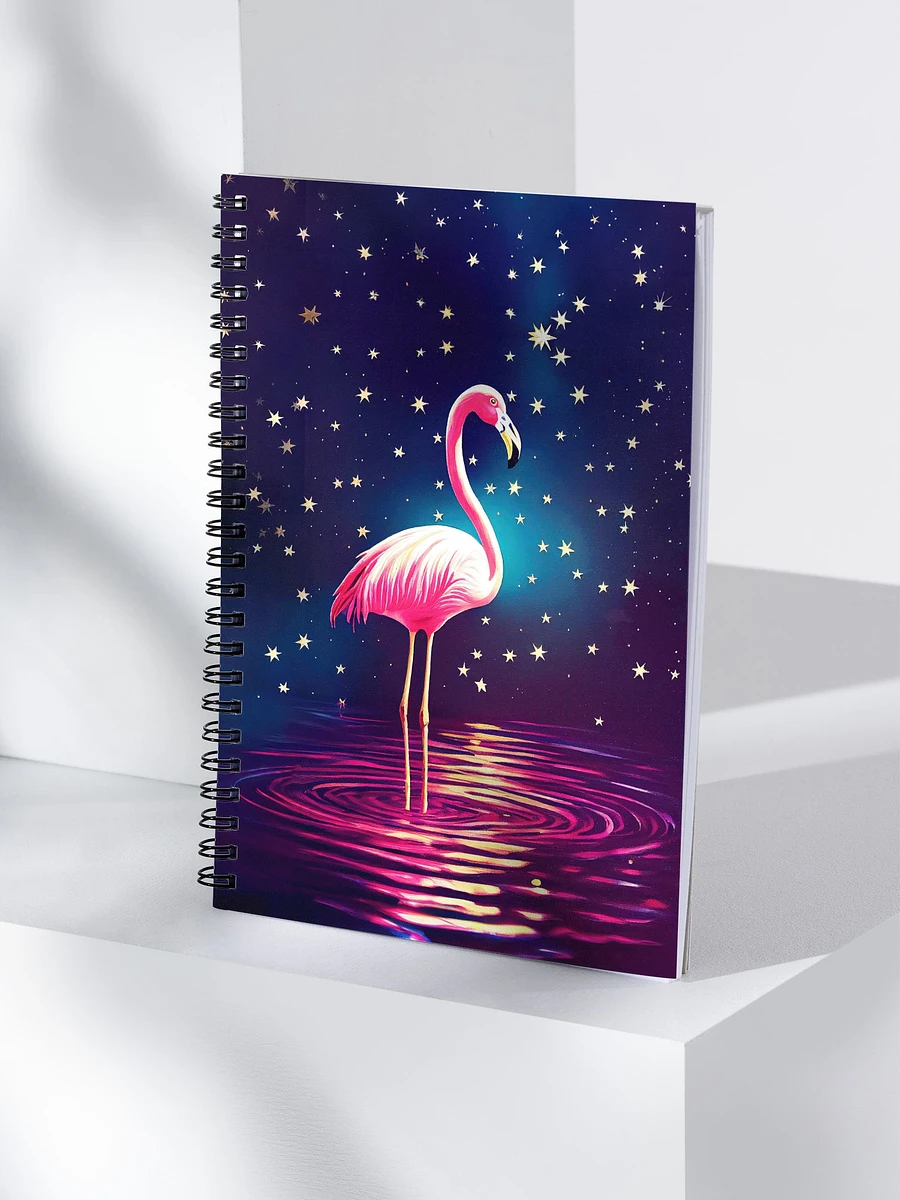 Pink Flamingo - Starry Night Spiral Notebook product image (4)