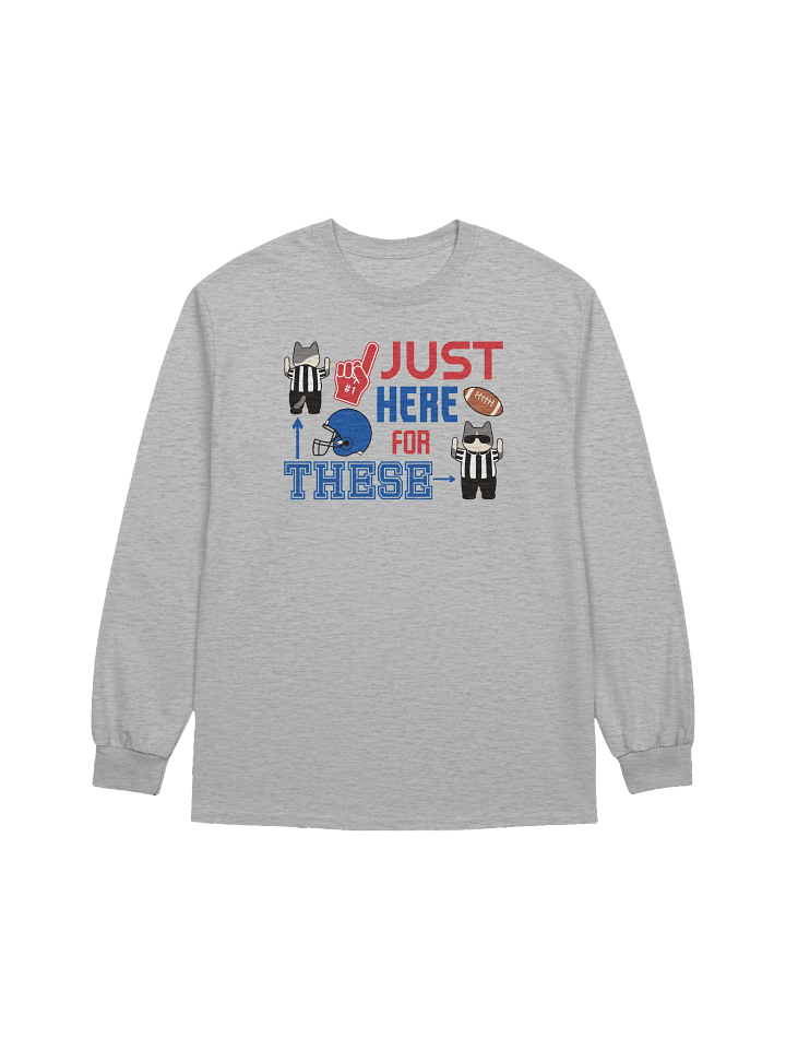 American Football Cat (JUST HERE FOR THESE - touchdown signals) - Unisex Adult Long Sleeve T-shirt product image (5)