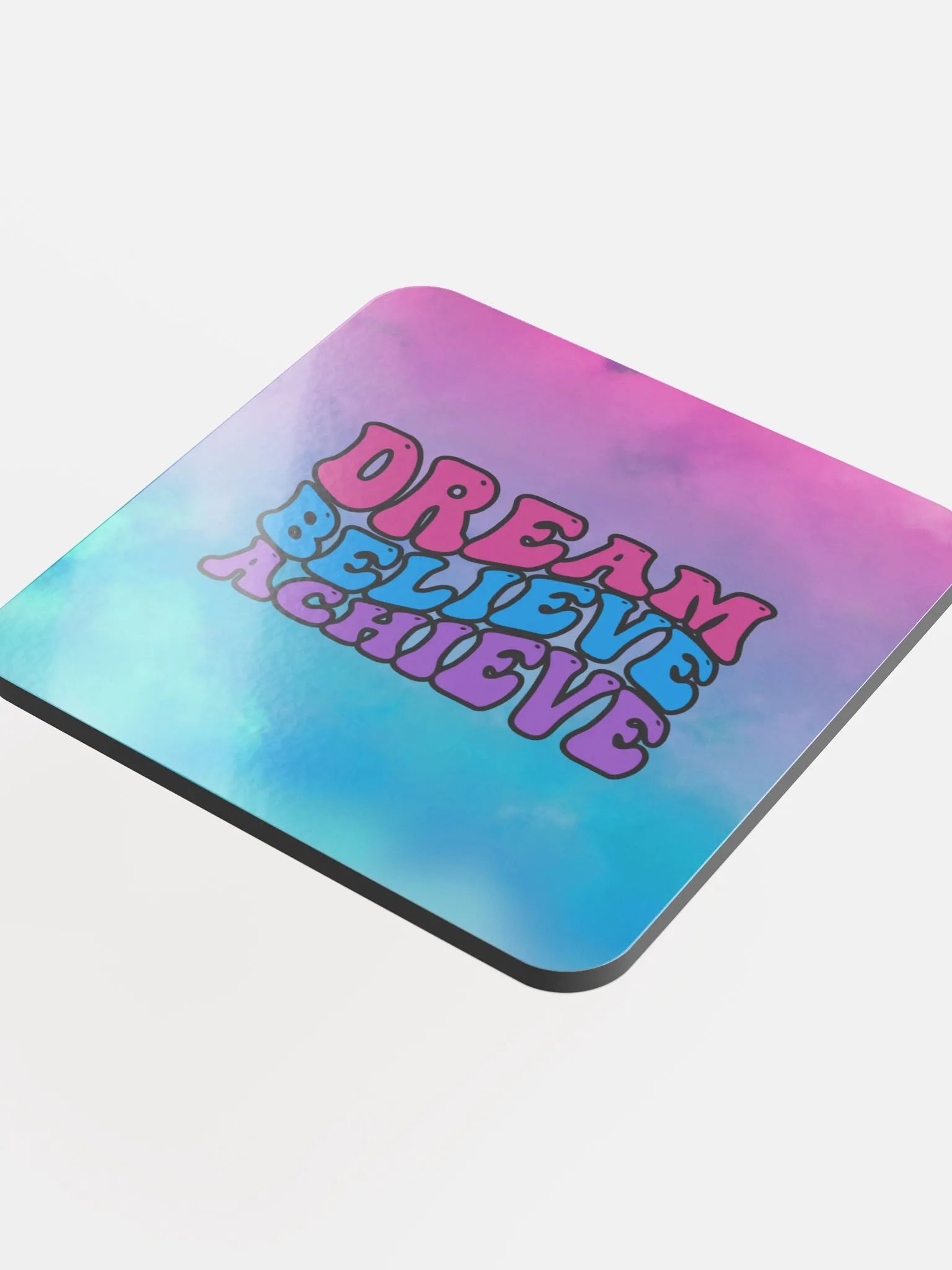 Dream Believe Achieve Inspirational Coaster product image (4)