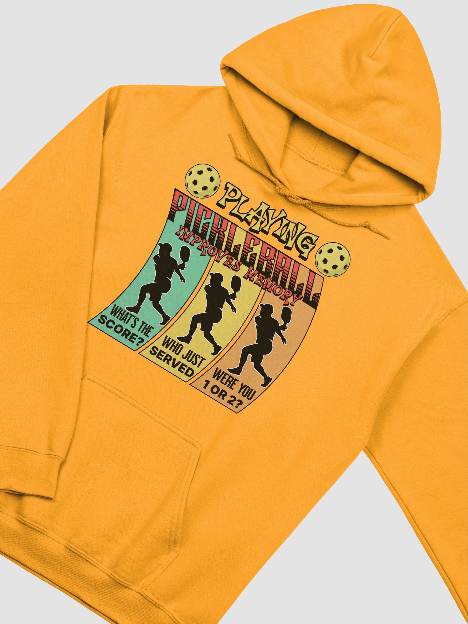 Playing Pickleball Improves Memory Ribbon Hoodie product image (12)
