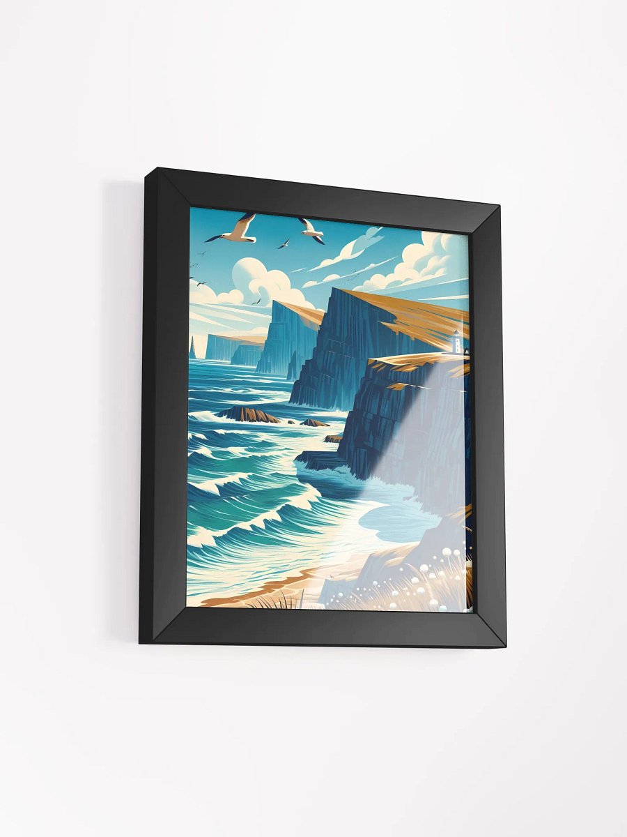 Sea Cliffs Matte Poster In Frame product image (30)