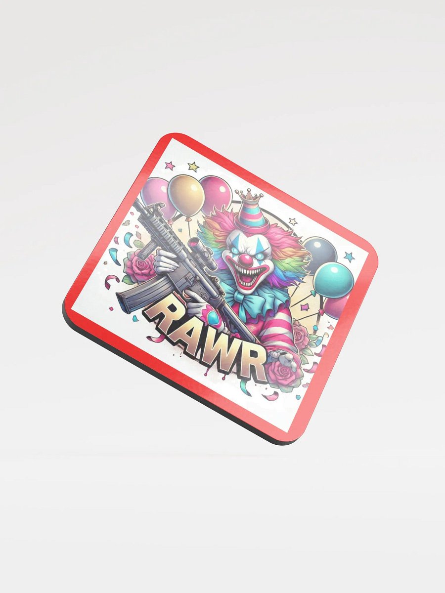 RAWR Clown Cork Coaster product image (1)