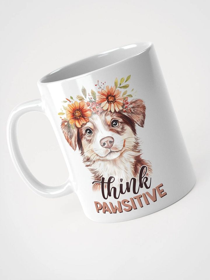 Cute Dog Pawsitive Vibes Glossy Mug product image (2)