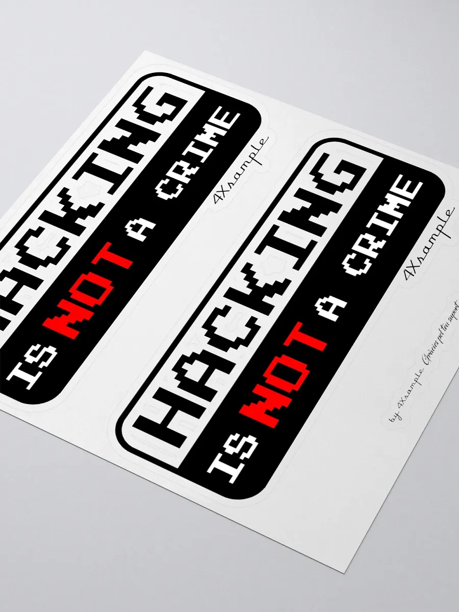 Hacking is not a crime - Adhesius product image (3)
